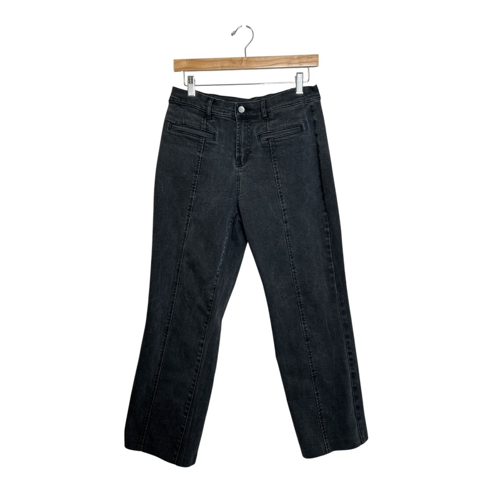 J.McLaughlin Emmie High-Rise Front-Seam Black Jeans Women's Size 6